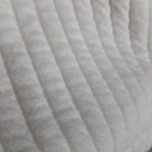 Zara Hoodie Sweater Women's Small White Ribbed Oversized Lounge Comfort Casual - Picture 5 of 11